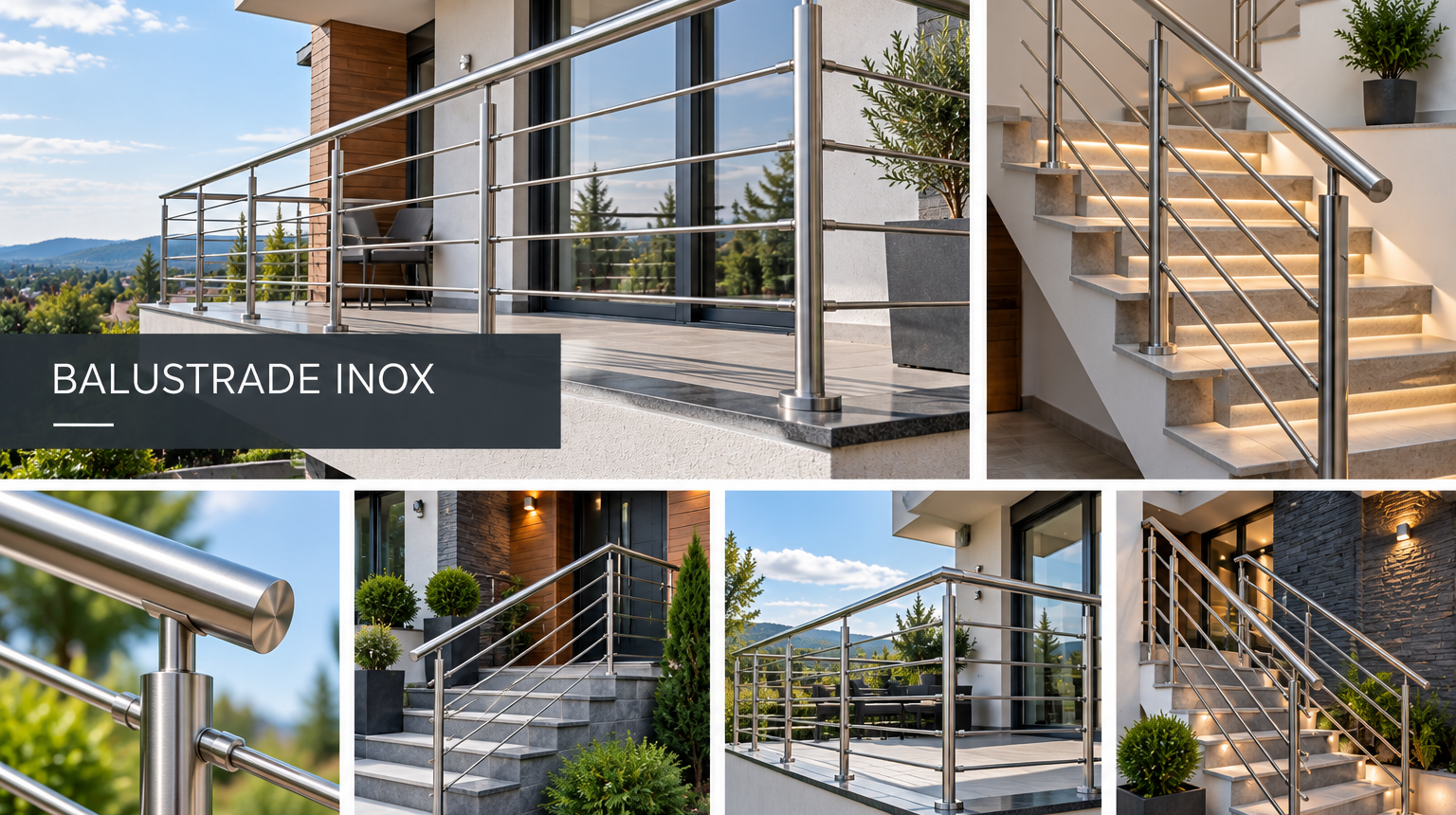 Balustrade inox