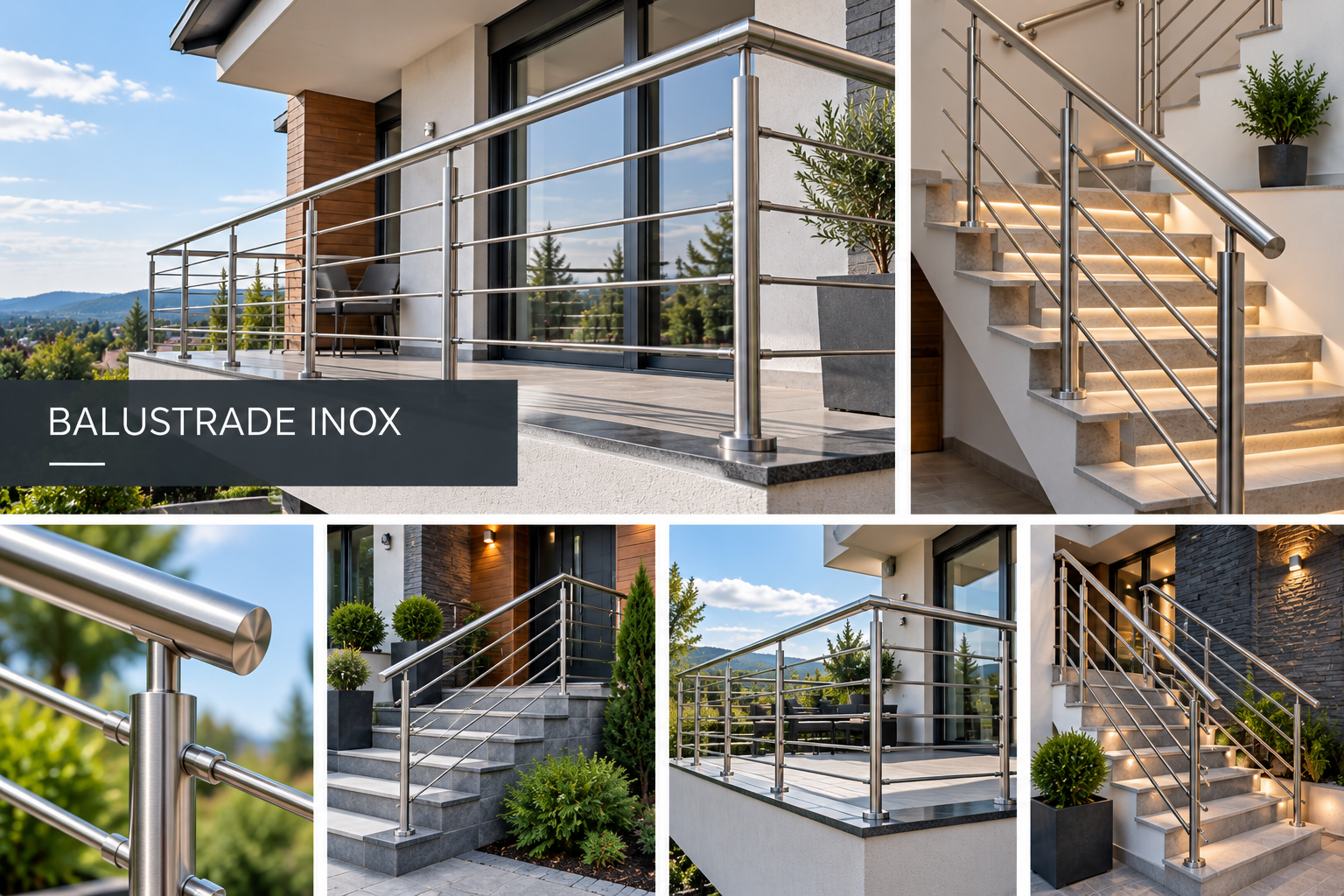 Balustrade inox
