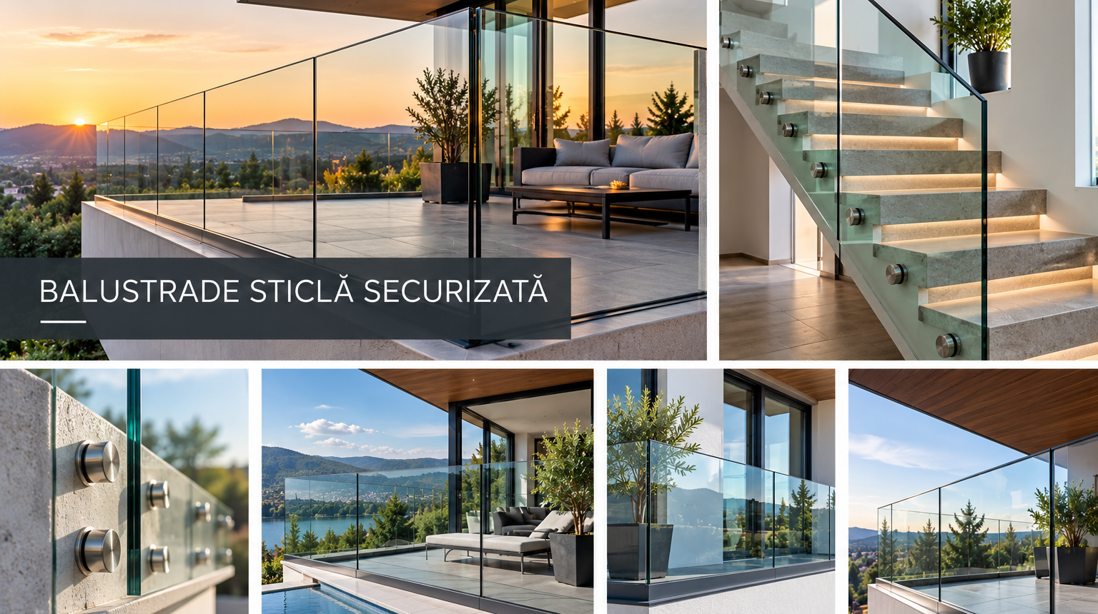 Balustrade sticla securizata