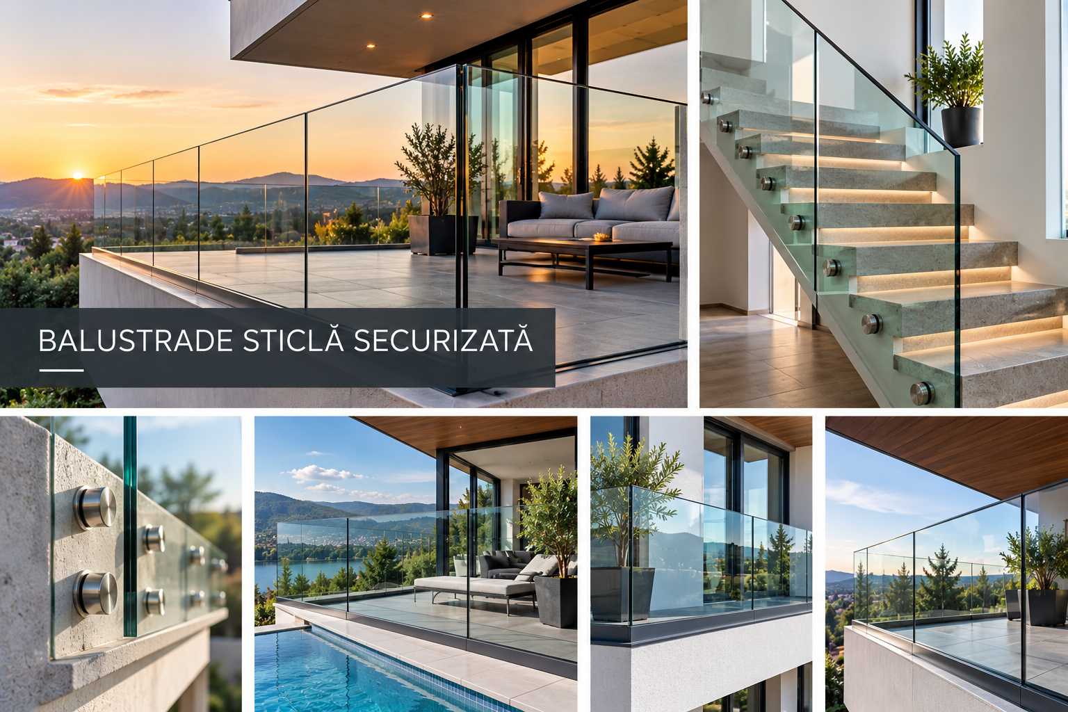 Balustrade sticla securizata